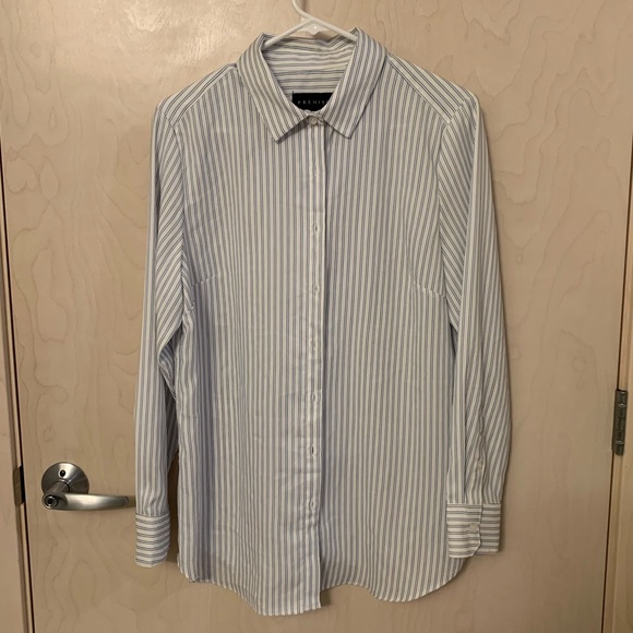 Stripped dress shirt, size L - Picture 1 of 2